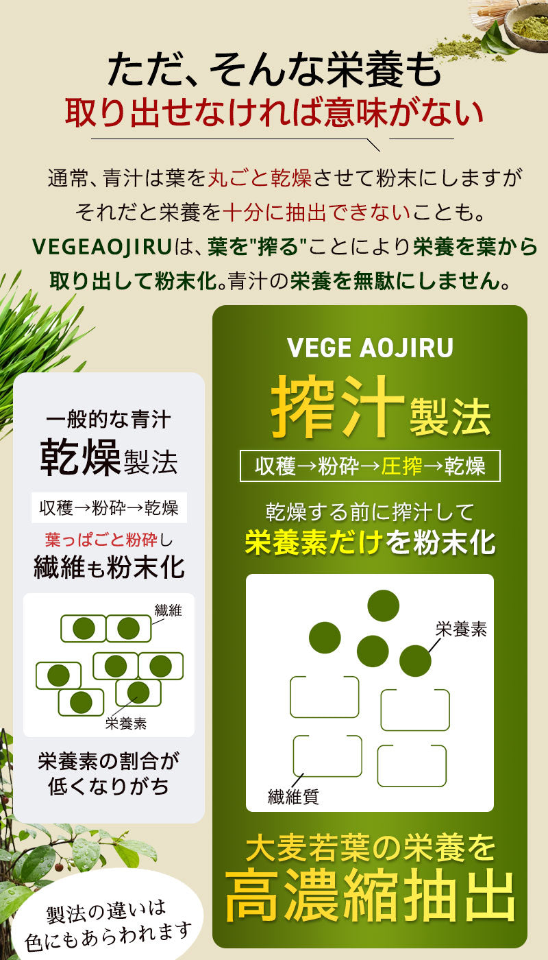 VEGE AOJIRU ベジ青汁 90g(3g×30)